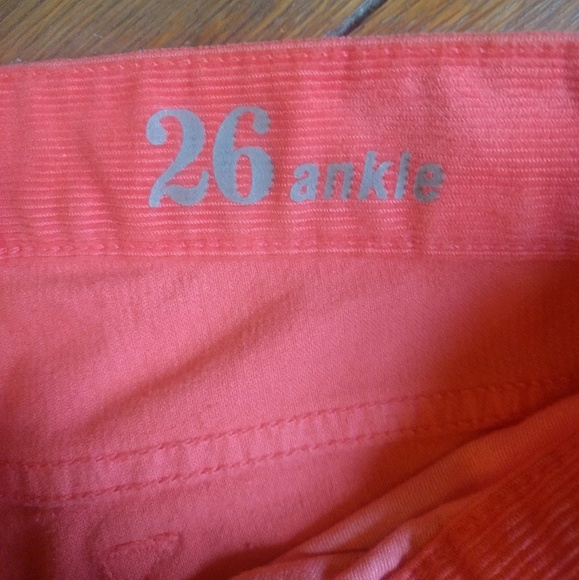 SALE!! J. Crew Toothpick Cords, Neon Pink - Picture 5 of 6